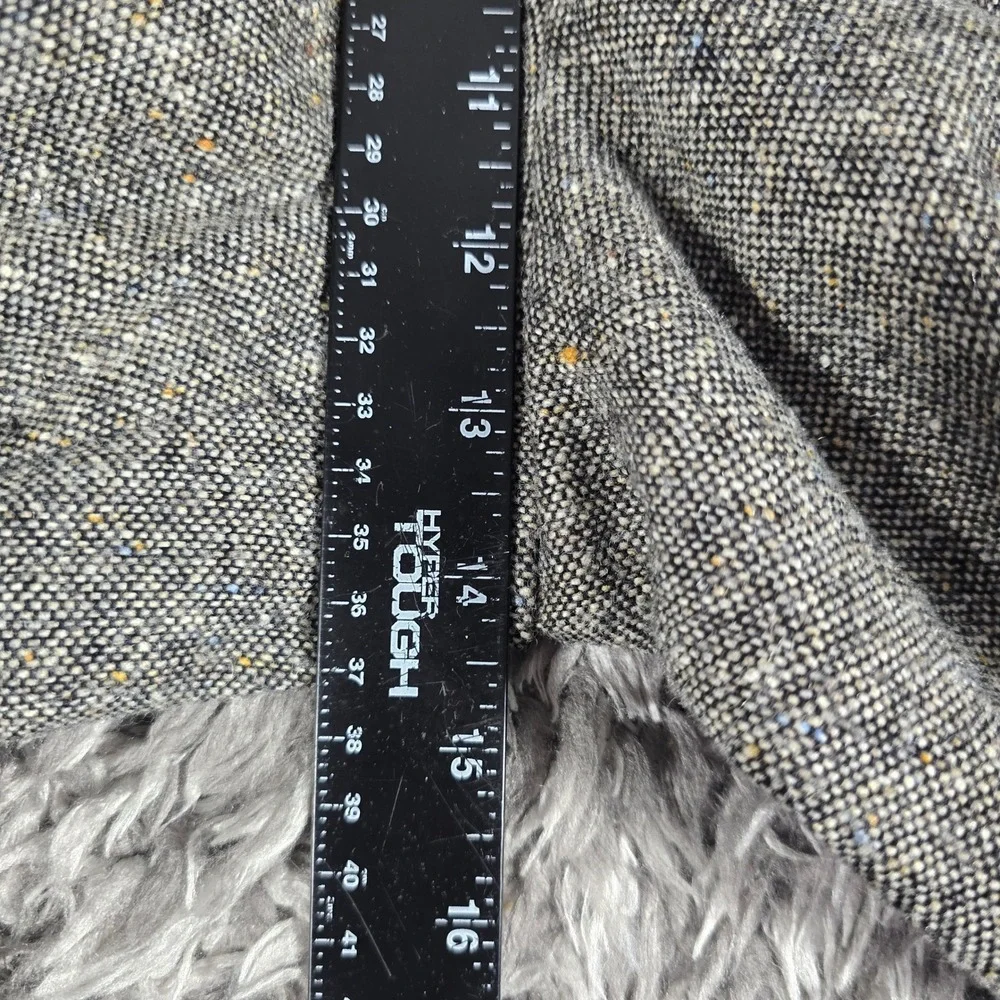 J.Crew Mens 33R Gray Donegal Tweed Wool Cashmere Blend Straight Leg Dress Pants